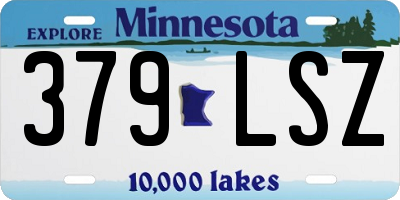 MN license plate 379LSZ
