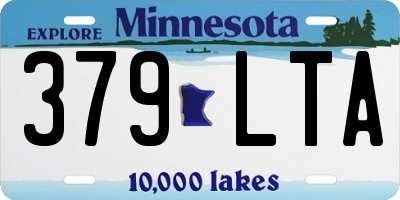 MN license plate 379LTA