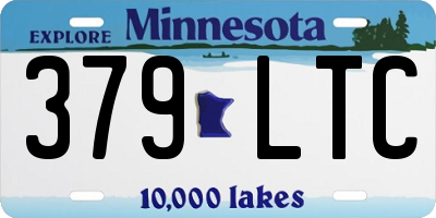 MN license plate 379LTC