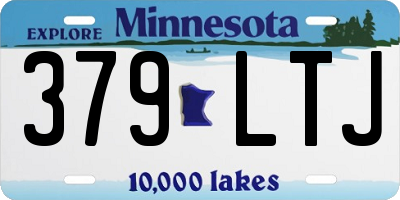 MN license plate 379LTJ