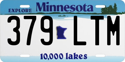 MN license plate 379LTM