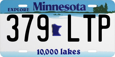 MN license plate 379LTP