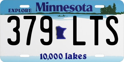 MN license plate 379LTS