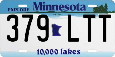 MN license plate 379LTT