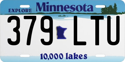 MN license plate 379LTU