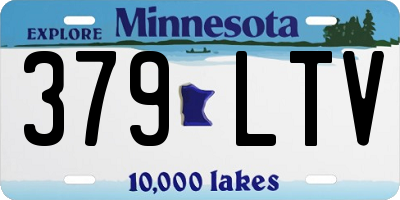 MN license plate 379LTV