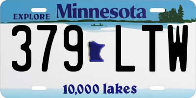 MN license plate 379LTW