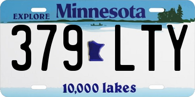 MN license plate 379LTY