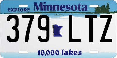 MN license plate 379LTZ
