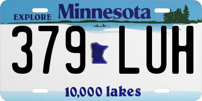 MN license plate 379LUH
