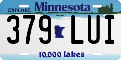 MN license plate 379LUI