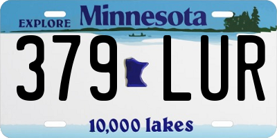 MN license plate 379LUR