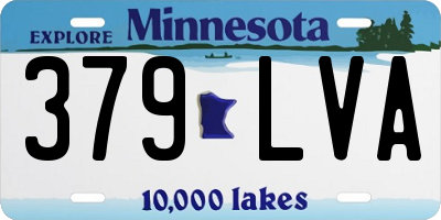 MN license plate 379LVA