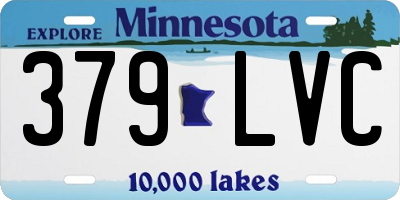MN license plate 379LVC