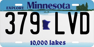 MN license plate 379LVD