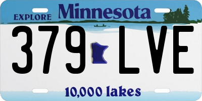 MN license plate 379LVE