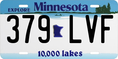 MN license plate 379LVF