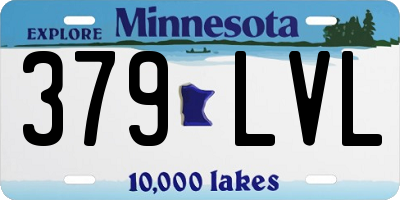 MN license plate 379LVL