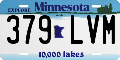 MN license plate 379LVM