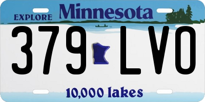 MN license plate 379LVO