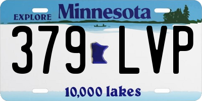MN license plate 379LVP