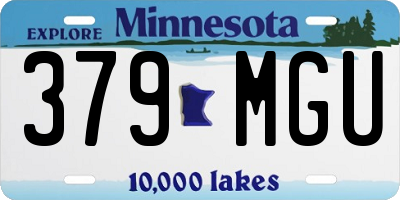 MN license plate 379MGU