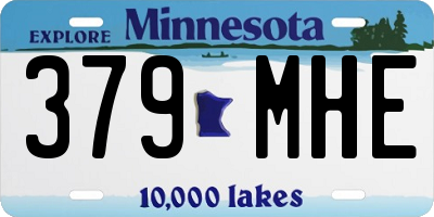 MN license plate 379MHE
