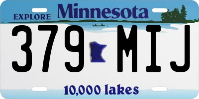 MN license plate 379MIJ