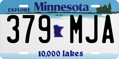 MN license plate 379MJA