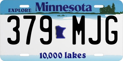 MN license plate 379MJG