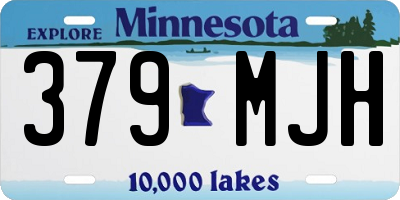 MN license plate 379MJH