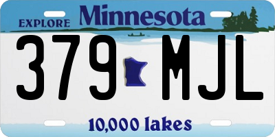 MN license plate 379MJL