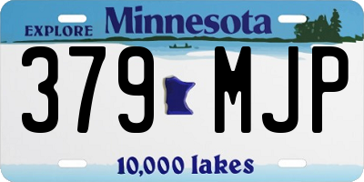 MN license plate 379MJP