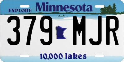 MN license plate 379MJR