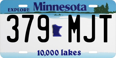 MN license plate 379MJT