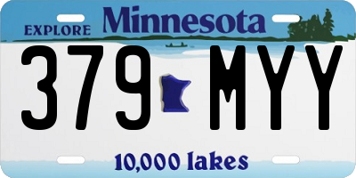 MN license plate 379MYY