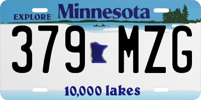 MN license plate 379MZG