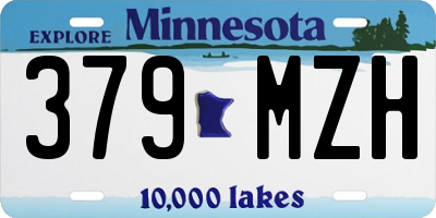 MN license plate 379MZH