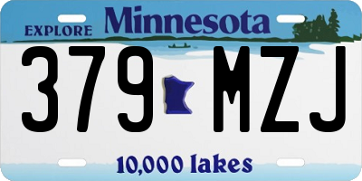 MN license plate 379MZJ