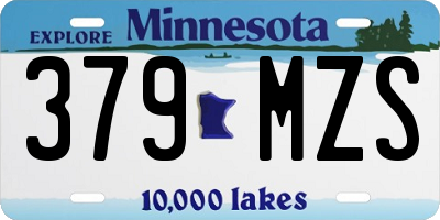 MN license plate 379MZS