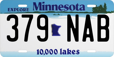 MN license plate 379NAB