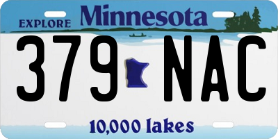 MN license plate 379NAC