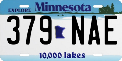 MN license plate 379NAE
