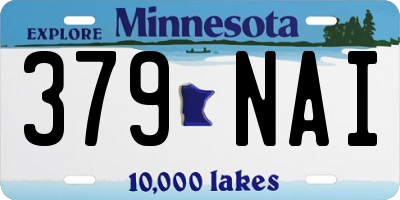 MN license plate 379NAI