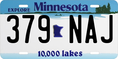MN license plate 379NAJ