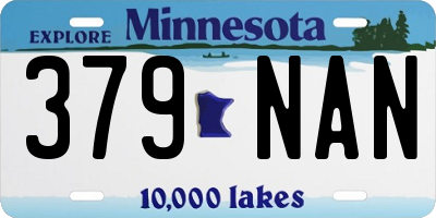 MN license plate 379NAN
