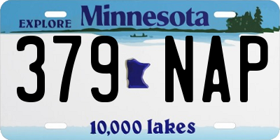 MN license plate 379NAP