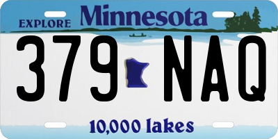 MN license plate 379NAQ