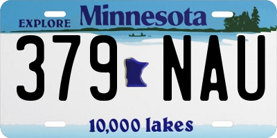 MN license plate 379NAU
