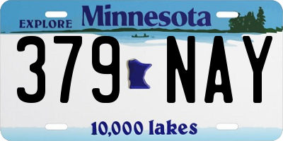 MN license plate 379NAY